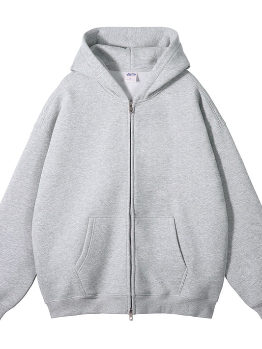 Zip-Up Fleece Hoodie