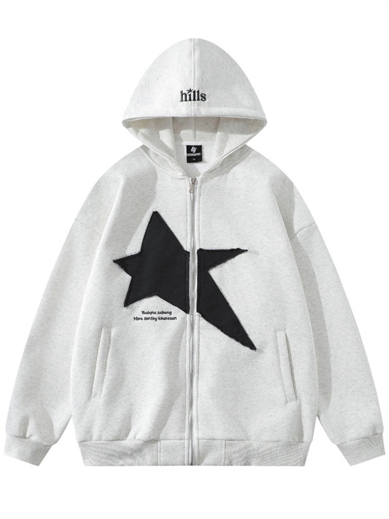 Zip-Up Long Sleeve Hoodie