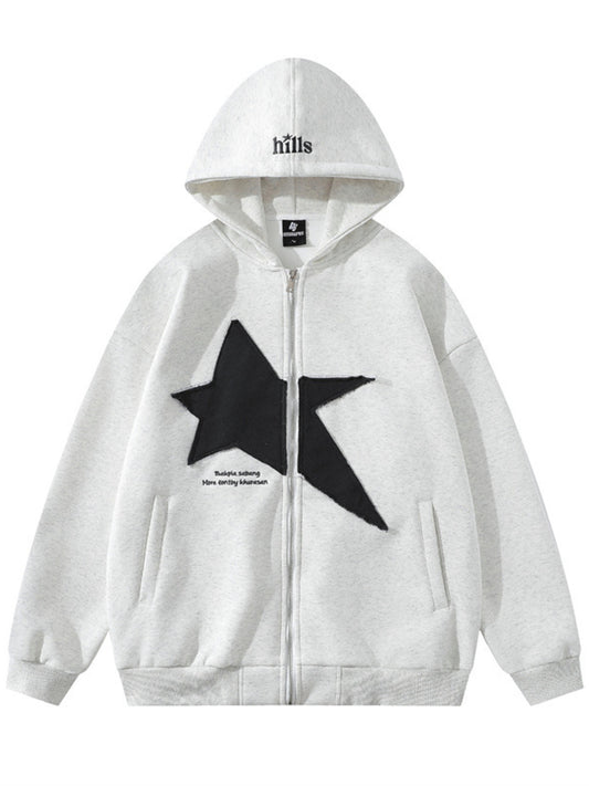 Zip-Up Long Sleeve Hoodie