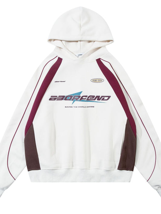 Contrast Long Sleeve Hoodie